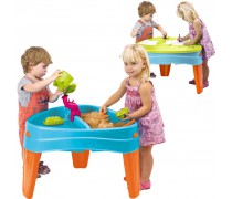 Vaikiškas smėlio ir vandens stalas su dangčiu 2in1 | Play Island | Feber 10238